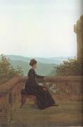 Carl Gustav Carus Woman on a Terrace (mk10) china oil painting reproduction